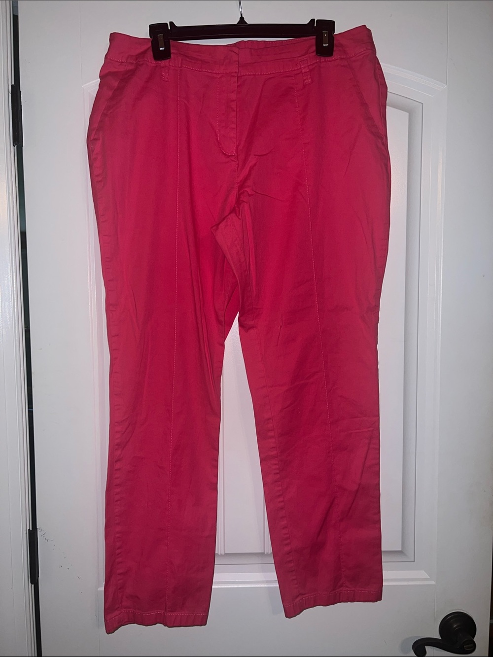 Charlie Paige Hot Pink Pull-On Cotton Pants